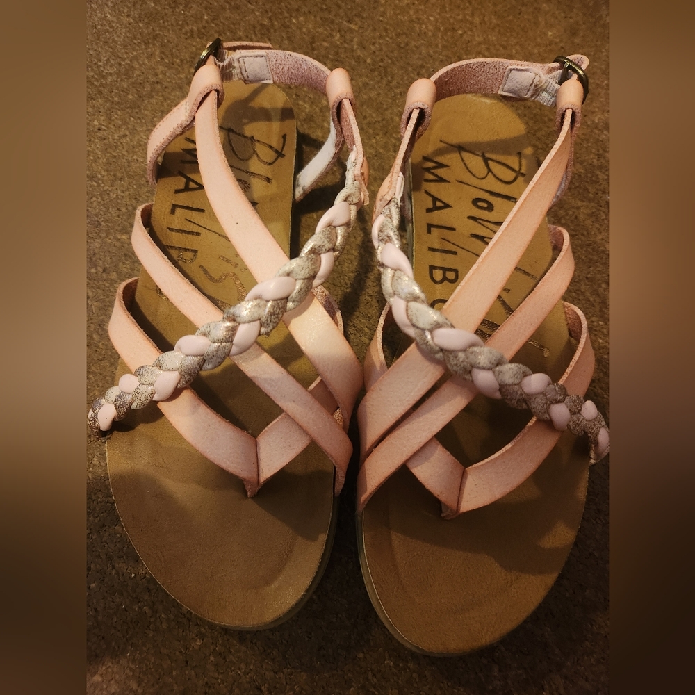 Blowfish Malibu Pink Strappy Sandals NWOT